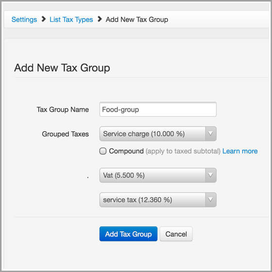 Tax Groups